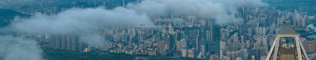 Foto de Vista aérea de ping un centro financiero en la ciudad de Shenzhen, China - Imagen libre de derechos