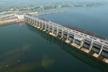 Photo for Qingyuan key water-control project in guangdong province,China - Royalty Free Image