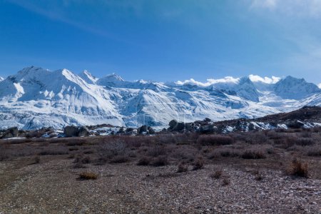 Foto de Glaciar y montañas de nieve en el Tíbet, China - Imagen libre de derechos