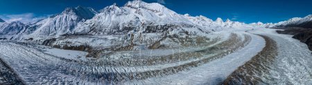 Photo for Aerial view of  high altitude glacier mountains, China - Royalty Free Image