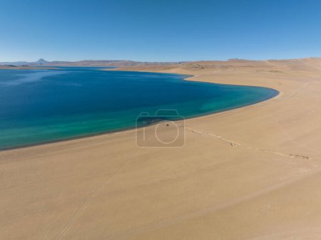 Photo for Aerial view of beautiful lake in Tibet,China - Royalty Free Image