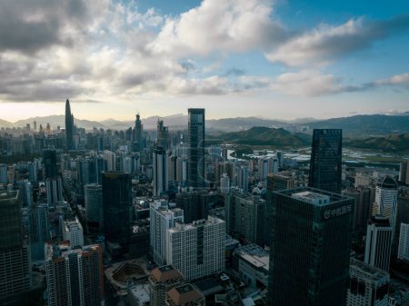 Photo for Aerial view of beautiful downtown landscape in shenzhen, China - Royalty Free Image