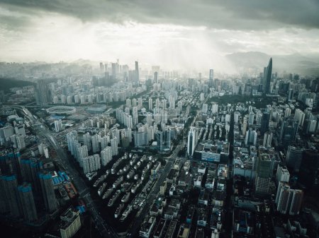 Photo for Shenzhen ,China - May 29, 2022: Aerial view of landscape in shenzhen city, China - Royalty Free Image