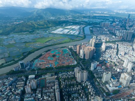 Photo for Shenzhen ,China - May 29,2022: Aerial view of landscape in Shenzhen city, China - Royalty Free Image