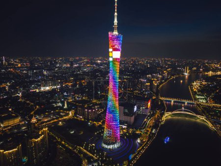Téléchargez les photos : Guangzhou, Chine - 26 juillet 2023 : Images aériennes du paysage dans la ville de Guangzhou, Chine - en image libre de droit