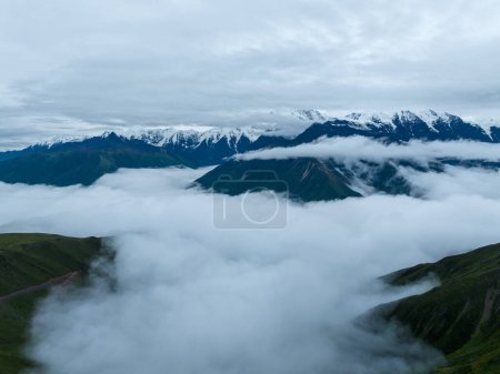 Photo for Beautiful sunrise landscape in Sichuan, China - Royalty Free Image