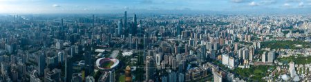 Photo for Guangzhou ,China - July 25,2023: Aerial view of landscape in Guangzhou city, China - Royalty Free Image