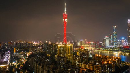 Téléchargez les photos : Vue aérienne du paysage dans la ville de Guangzhou, Chine, - en image libre de droit