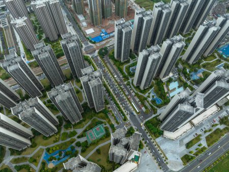 Photo for Aerial view of urbanization in China - Royalty Free Image