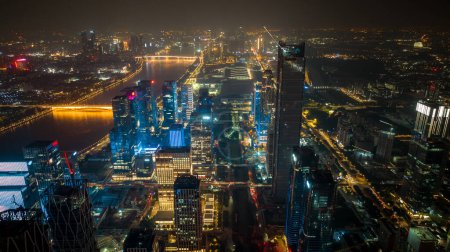 Foto de Guangzhou, China - 20 de septiembre de 2023: Vista aérea del paisaje en la ciudad de Guangzhou, China - Imagen libre de derechos