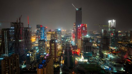 Foto de Guangzhou, China - 20 de septiembre de 2023: Vista aérea del paisaje en la ciudad de Guangzhou, China - Imagen libre de derechos