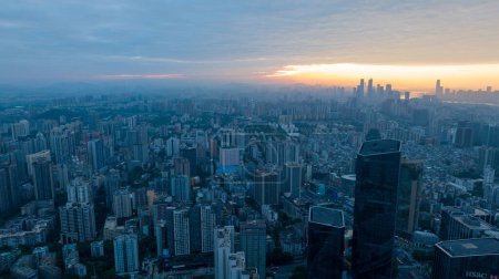 Photo for Guangzhou ,China - October 12,2023: Aerial view of landscape in Guangzhou city, China - Royalty Free Image