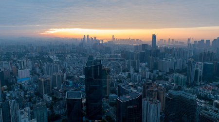 Photo for Guangzhou ,China - October 12,2023: Aerial view of landscape in Guangzhou city, China - Royalty Free Image
