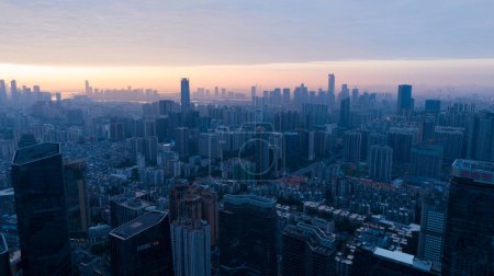 Foto de Guangzhou, China - 12 de octubre de 2023: Vista aérea del paisaje en la ciudad de Guangzhou, China - Imagen libre de derechos
