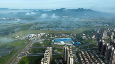 Téléchargez les photos : Vue aérienne de l'urbanisation en Chine - en image libre de droit