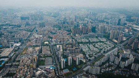 Foto de Vista aérea del paisaje en la ciudad de Shenzhen, China - Imagen libre de derechos