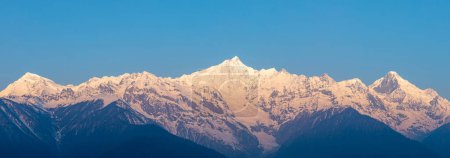 Photo for Beautiful sunrise landscape of meri snow mountain in Yunnan,China - Royalty Free Image