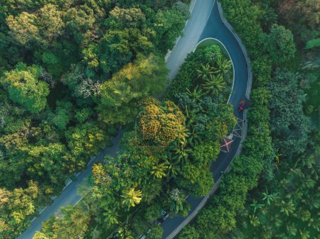 Téléchargez les photos : Vue aérienne du beau paysage de l'île de Hainan, en Chine - en image libre de droit