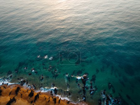 Aerial view of beautiful sea landscape