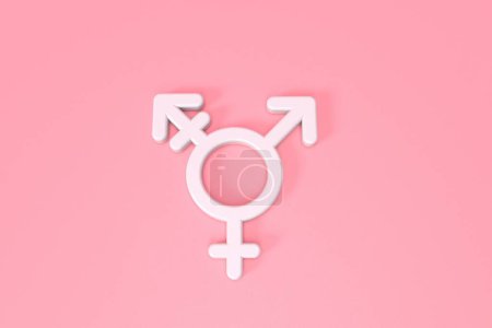 Foto de Símbolo transgénero icono gráfico simple. Renderizado 3D. - Imagen libre de derechos