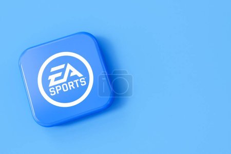 Photo for LONDON, UK - July 2023: EA Sports company logo, Electronic arts is a video game company. 3D Rendering. - Royalty Free Image