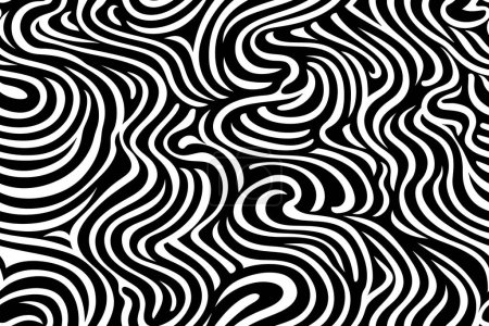 Illustration for Simple black and white abstract seamless pattern. - Royalty Free Image