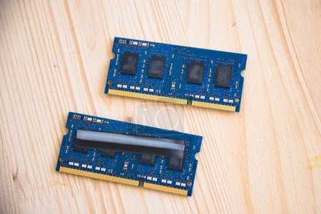 Photo for Working memory from a laptop - RAM, main memory close-up - Royalty Free Image
