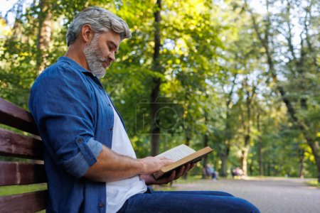 Literary Escape: Gentleman Reading in the Park