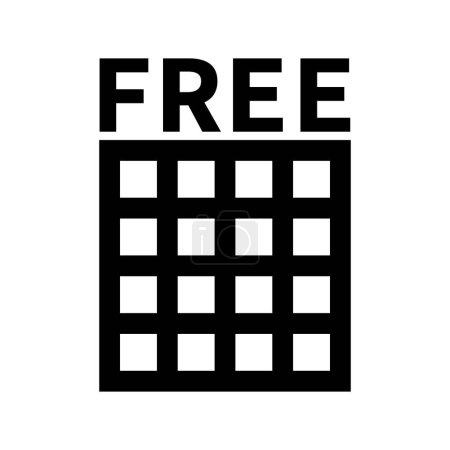 Téléchargez les illustrations : Graphiques simples en noir et blanc pour la liberté - en licence libre de droit