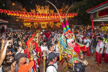 Téléchargez les photos : Taichung, Taiwan - 05 avril 2024, Dajia Mazu Festival est le festival traditionnel de pèlerinage à Taiwan. - en image libre de droit