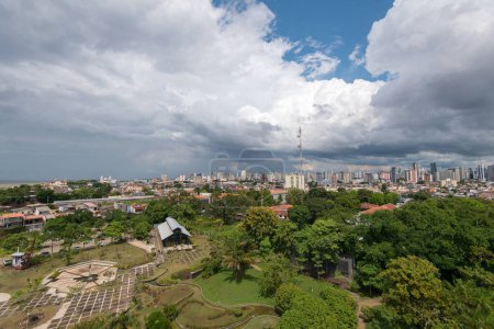 Luftaufnahme des Mangal das Garas Parks in Belm City, Brasilien