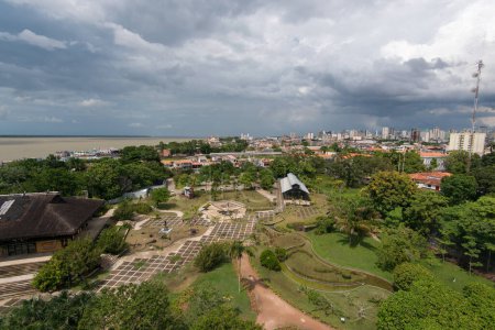 Aerial View of Mangal das Garas Park in Belm City, Brazil