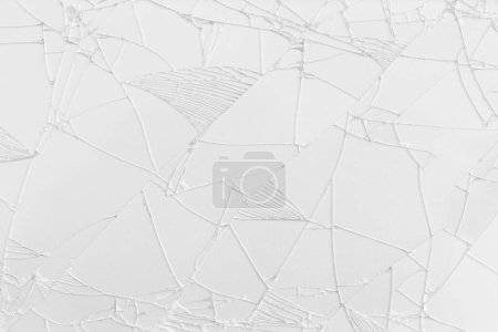 Photo for Broken white glass background for design in your work concept. - Royalty Free Image