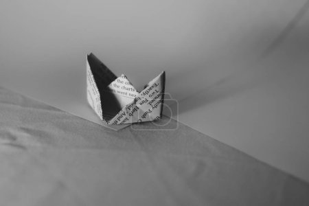 Photo for Paper plane on a white background - Royalty Free Image