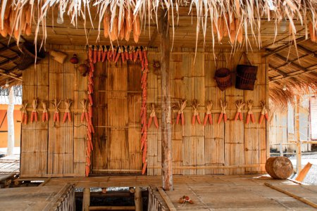 Photo for Traditional house made of bamboo - Royalty Free Image