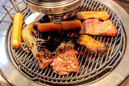 Photo for Barbecue with pork and beef - Royalty Free Image