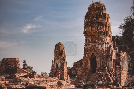 Photo for Ayutthaya temple in ayutthaya, thailand - Royalty Free Image