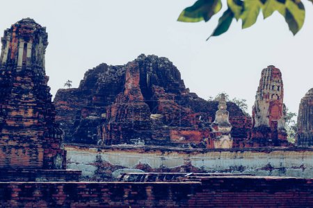 Photo for Wat temple in ayutthaya historical park, thailand - Royalty Free Image