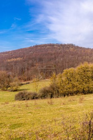 Spring hike through the unique Werra Valley near Vacha - Thuringia - Germany