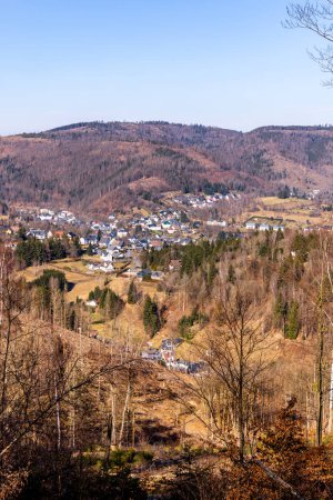 A springtime hike through the beautiful Thuringian Forest near Steinach - Thuringia - Germany