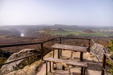 A springtime hiking tour via the Hirschmhle to the Carola Rock in Saxon Switzerland - Schmilka - Saxony - Germany