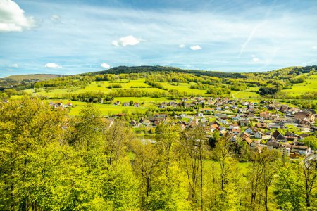 A springtime hike through the beautiful Sinntal valley to the Schwarzen Berge near Riedenberg - Bavaria -Germany