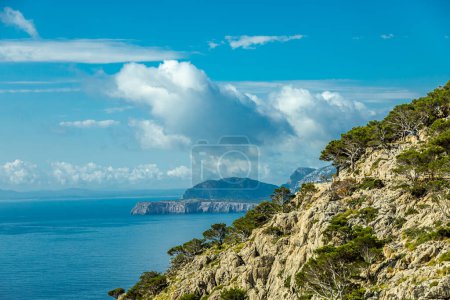 On the way to the highlight on the beautiful Balearic Island Mallorca - Cap de Formentor - Spain