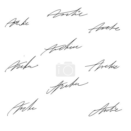 Illustration for Letter A Signature Ideas - Royalty Free Image