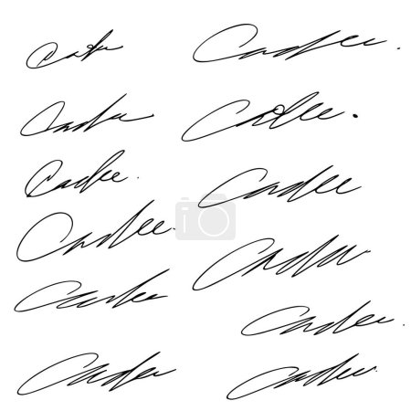 Illustration for Letter C Signature Ideas - Royalty Free Image