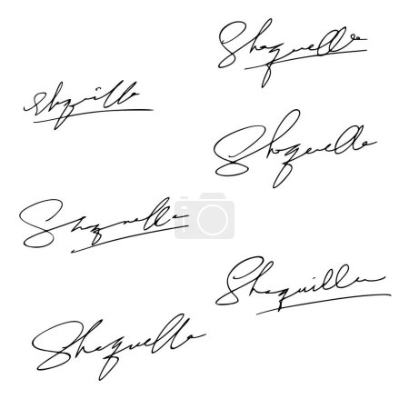 Illustration for Letter S Signature Ideas - Royalty Free Image