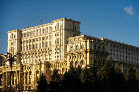 Foto de Detail of Palace of the Parliament, Bucharest, Romania - Imagen libre de derechos