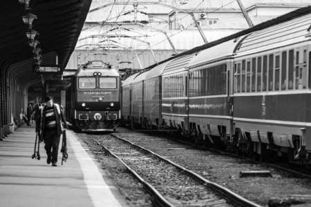 Photo for Bucharest North Railway Station (Gara de Nord Bucharest) Romania, 2023 - Royalty Free Image