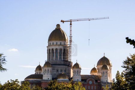 Photo for People's Salvation Cathedral (Catedrala Mantuirii Neamului). Christian orthodox cathedral in Bucharest, Romania, 2022 - Royalty Free Image