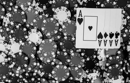 Pokerchips, Geld und Glücksspiel